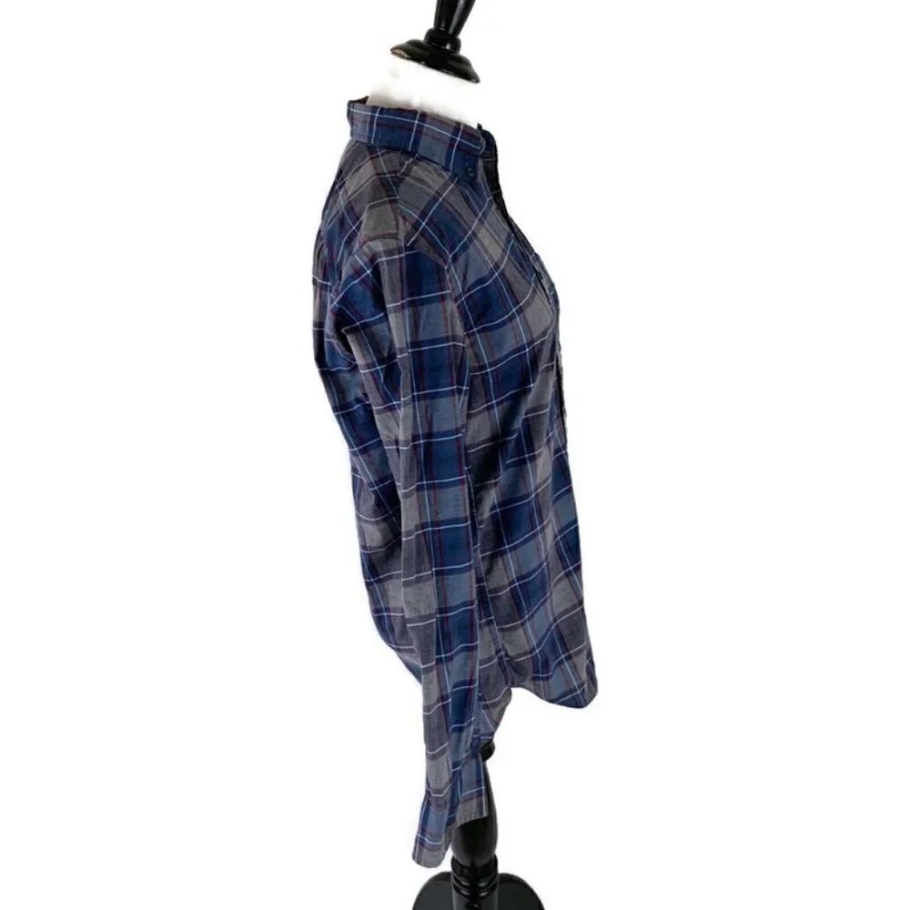 J. Crew Men's Size XS Button Down Shirt Plaid 100% Cotton Fitted
